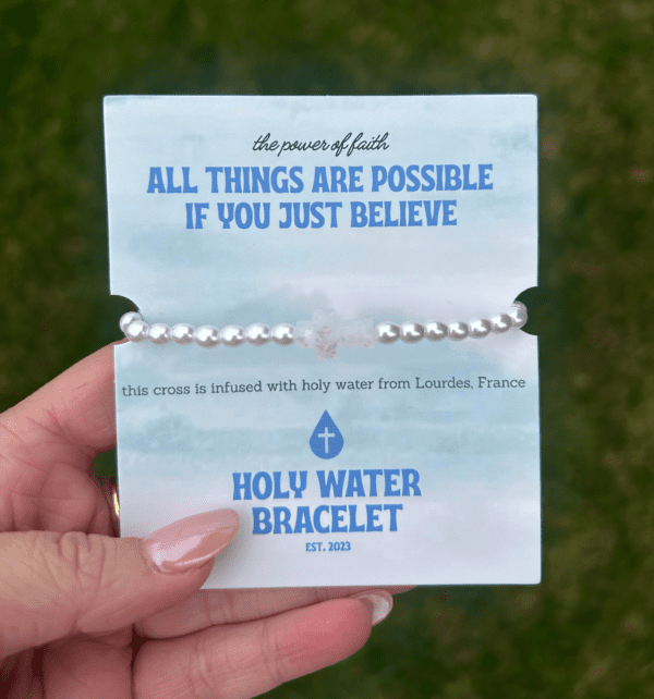 All things are possible if you just believe Holy Water Bracelet.
