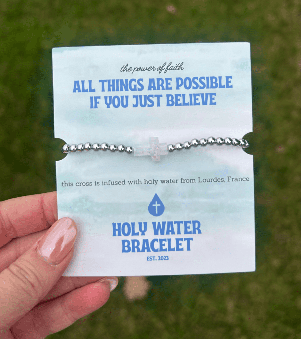 All things are possible if you just believe Holy Water Bracelet.